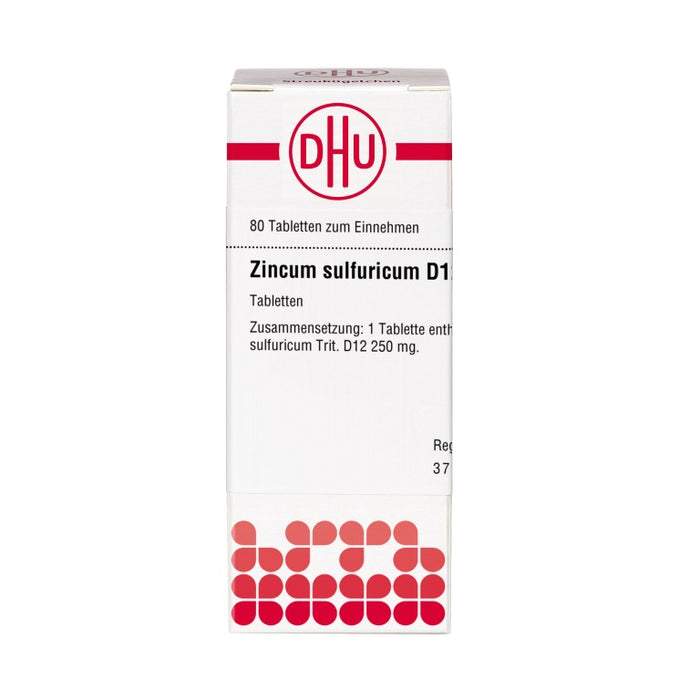 DHU Zincum sulfuricum D12 Tabletten, 80 St. Tabletten