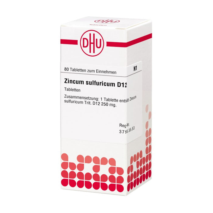 DHU Zincum sulfuricum D12 Tabletten, 80 pc Tablettes