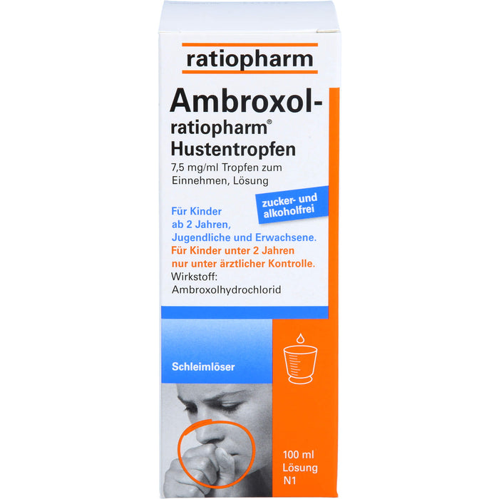 Ambroxol-ratiopharm Hustentropfen, 100 ml Lösung