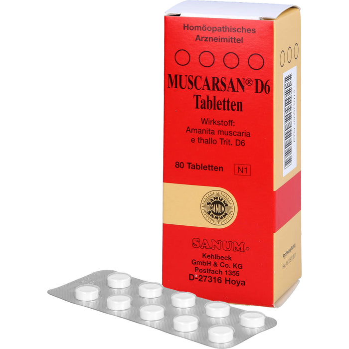 SANUM-KEHLBECK Muscarsan D6 Tabletten, 80 pcs. Tablets