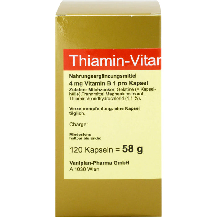 FBK-Pharma Thiamin-Vitamin B1 Kapseln, 120 pc Capsules