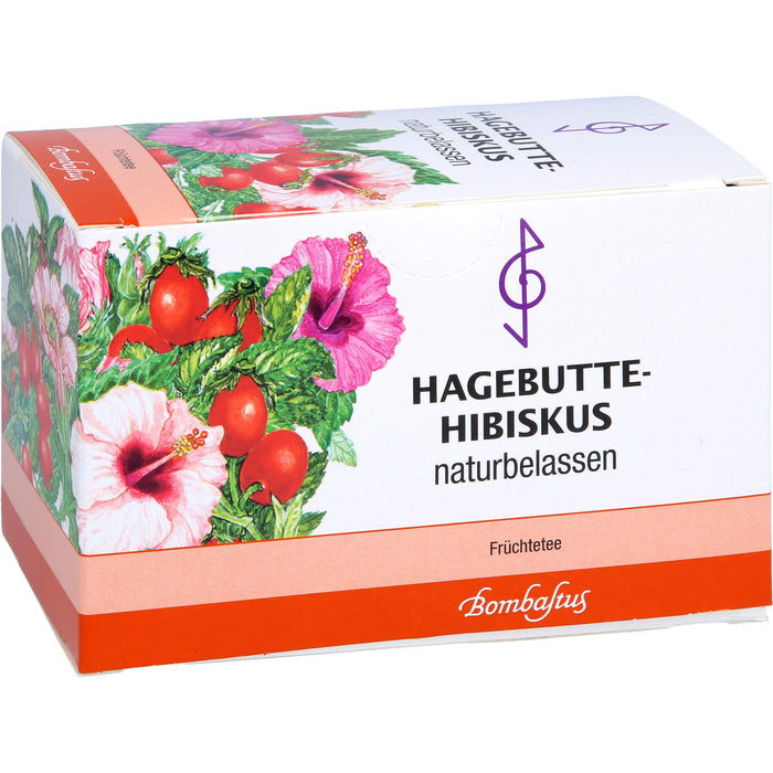 Bombastus Hagebutte-Hibiskus Früchtetee, 20 pc Sac filtrant