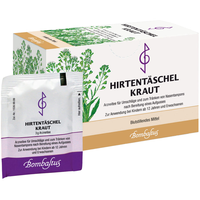 Bombastus Hirtentäschel Kraut Arzneitee, 20 pc Sac filtrant