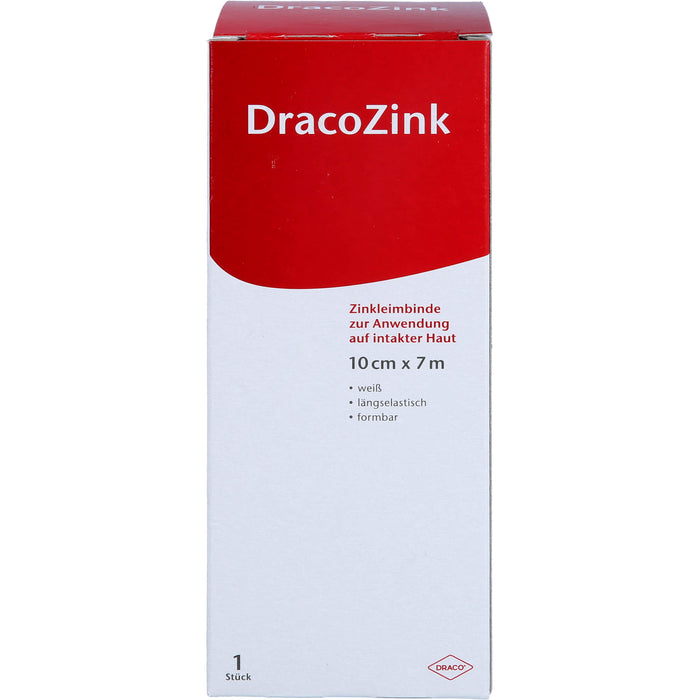 DracoZink Zinkleimbinde 10 cm x 7 cm, 1 pc Bandage