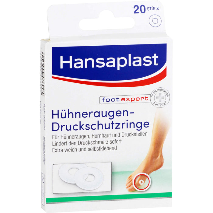 Hansaplast Hühneraugen-Druckschutzringe, 20 pc Pansement