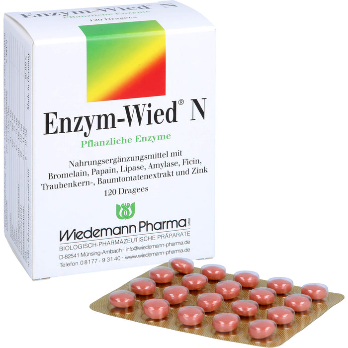 Enzym-Wied N natürliche Enzyme Dragees, 120 pcs. Tablets