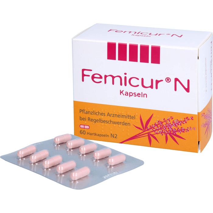 Femicur N Kapseln bei Regelbeschwerden, 60 pc Capsules