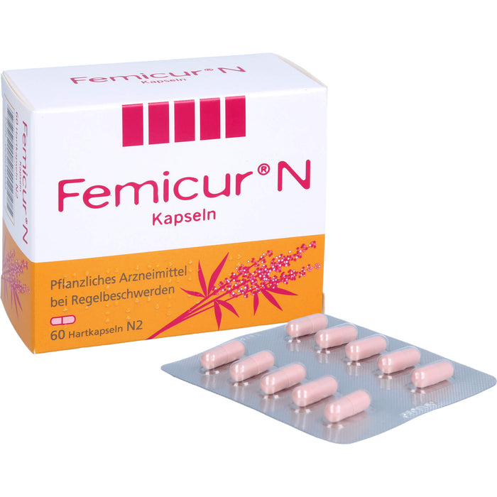 Femicur N Kapseln bei Regelbeschwerden, 60 pc Capsules