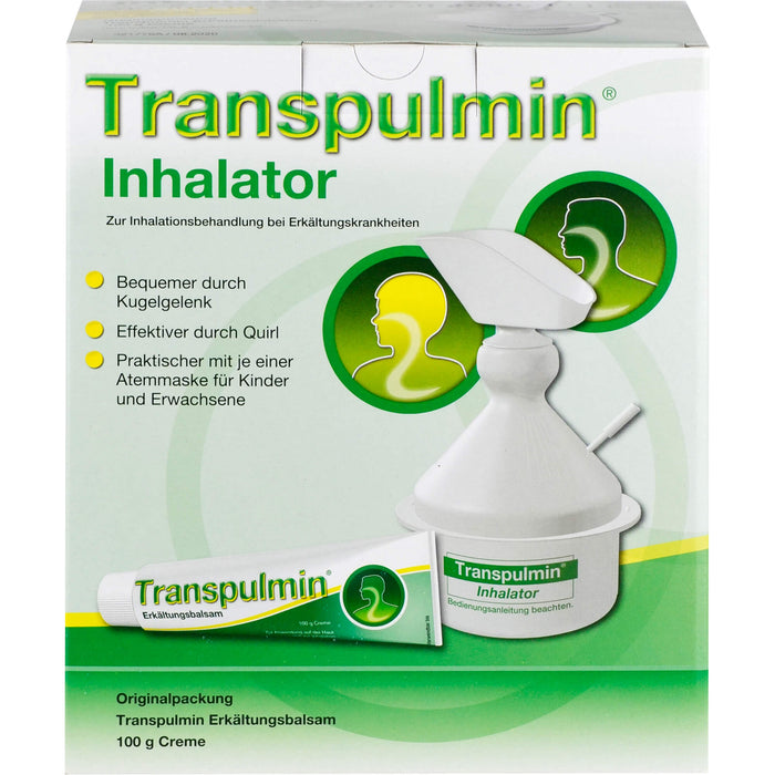 Transpulmin Erkältungsbalsam Creme mit Inhalator, 100 g Crème