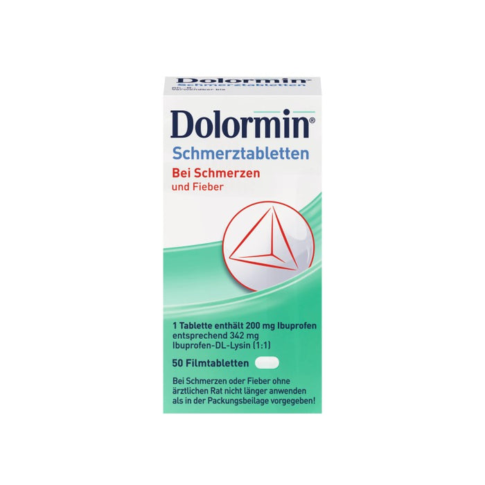 Dolormin Schmerztabletten, 200 mg, 50 pcs. Tablets