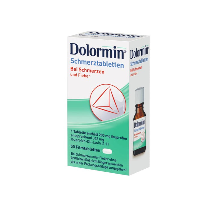 Dolormin Schmerztabletten, 200 mg, 50 pcs. Tablets