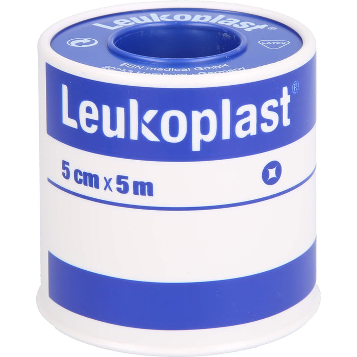 Leukoplast wasserfest 5 cm x 5 m zur Fixierung von Verbänden, 1 pc Pansement