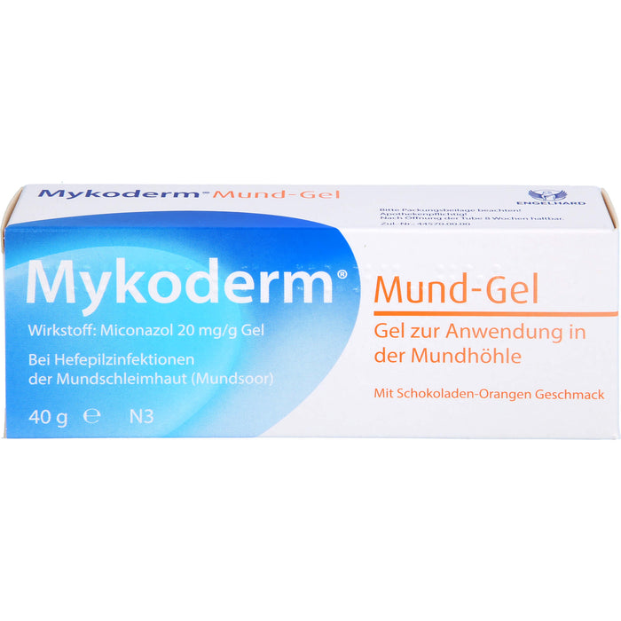 Mykoderm Mund-Gel mit Schokoladen-Orangen-Geschmack, 40 g Gel