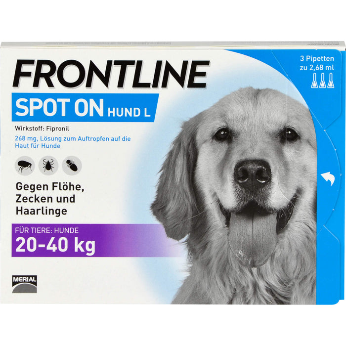 FRONTLINE Spot on Hund L 20-40 kg Pipetten, 3 St. Ampullen