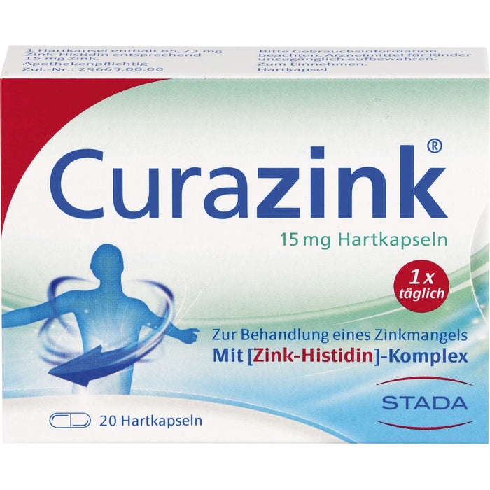 Curazink 15 mg Hartkapseln, 20 pc Capsules