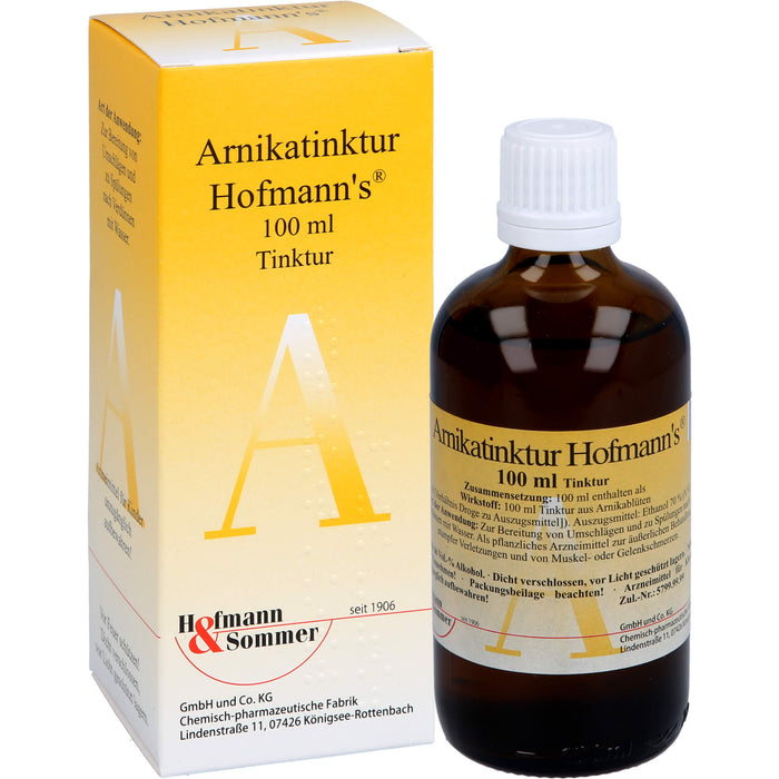 Arnikatinktur Hofmanns bei äußerlichen, stumpfen Verletzungen, 100 ml Solution