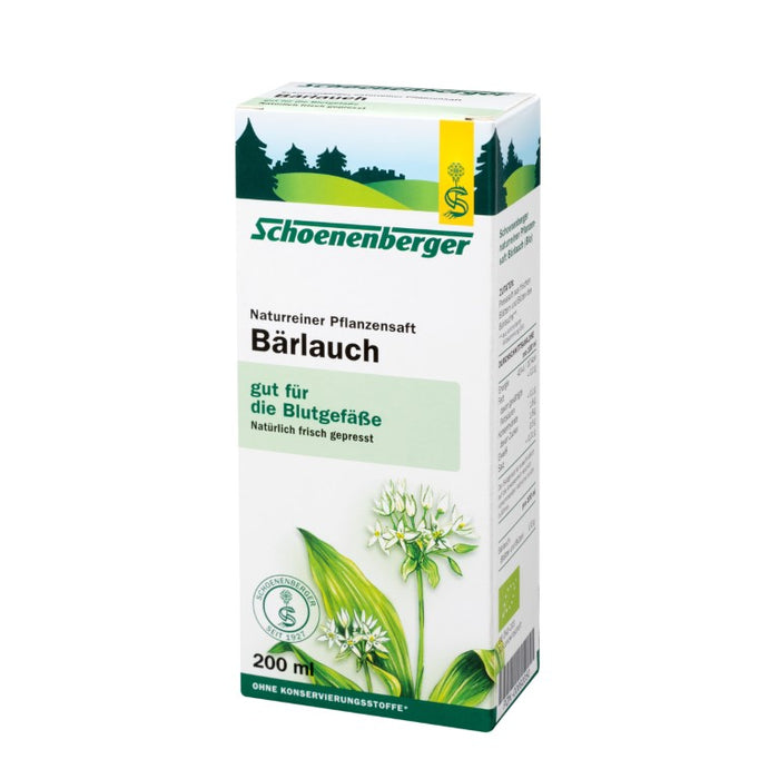 Schoenenberger Naturreiner Pflanzensaft Bärlauch, 200 ml Lösung