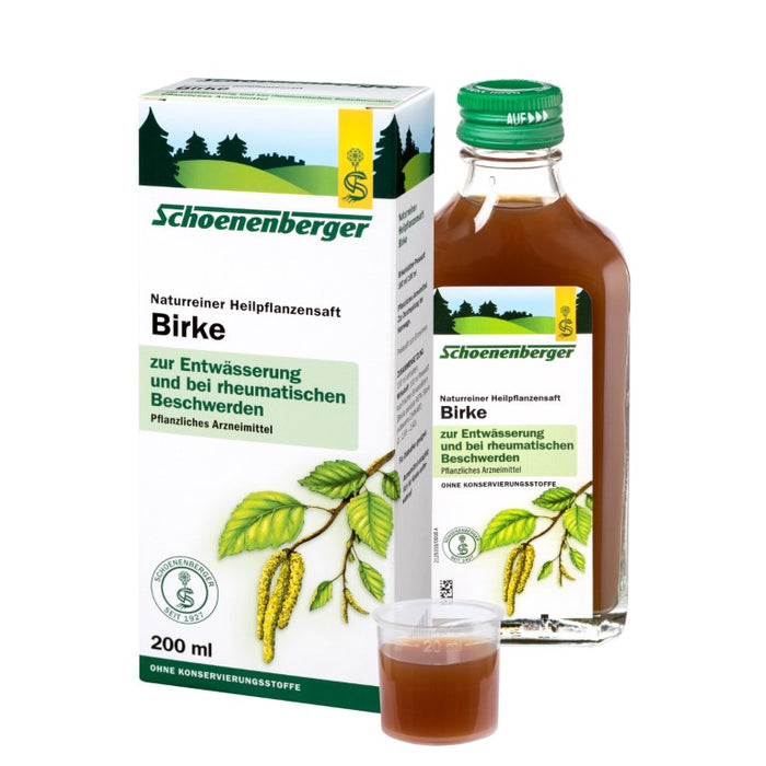 Schoenenberger Naturreiner Heilpflanzensaft Birke, 200 ml Lösung