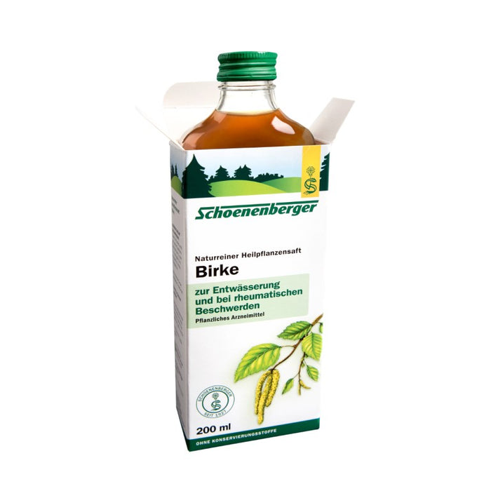 Schoenenberger Naturreiner Heilpflanzensaft Birke, 200 ml Solution