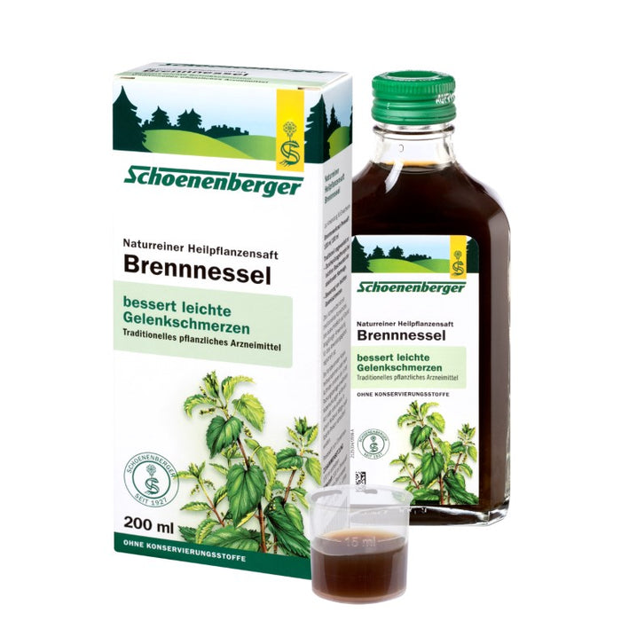 Schoenenberger Brennnessel naturreiner Heilpflanzensaft, 200 ml Solution