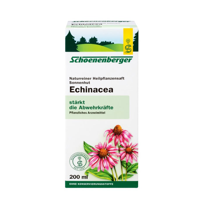 Schoenenberger Echinacea naturreiner Pflanzensaft Sonnenhut, 200 ml Lösung