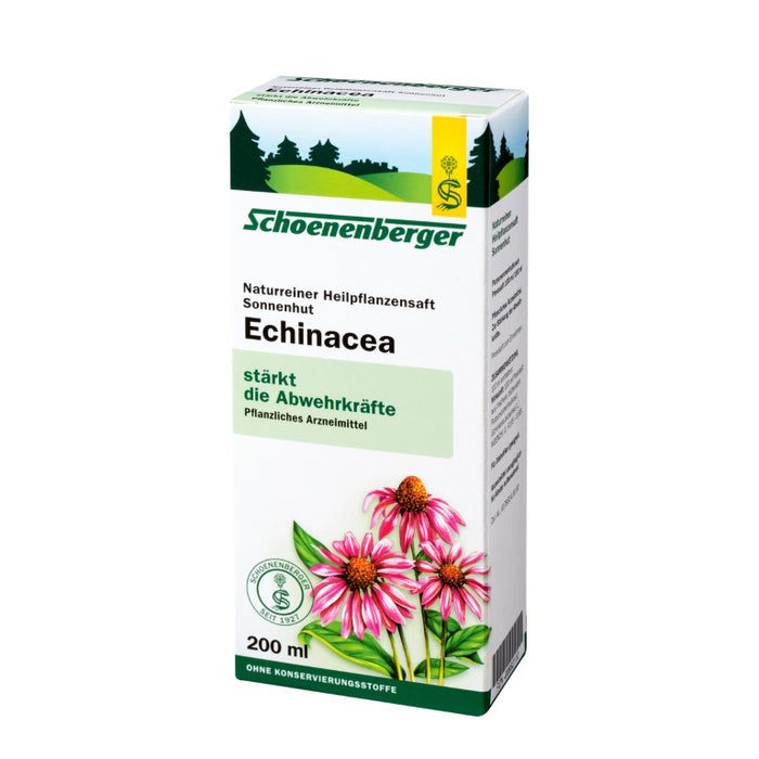 Schoenenberger Echinacea naturreiner Pflanzensaft Sonnenhut, 200 ml Solution