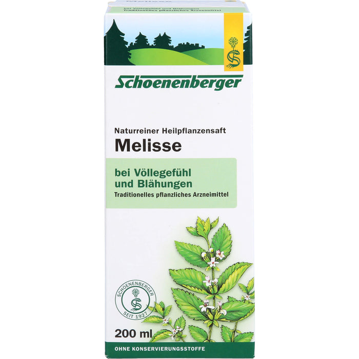 Schoenenberger Naturreiner Heilpflanzensaft Melisse, 200 ml Lösung