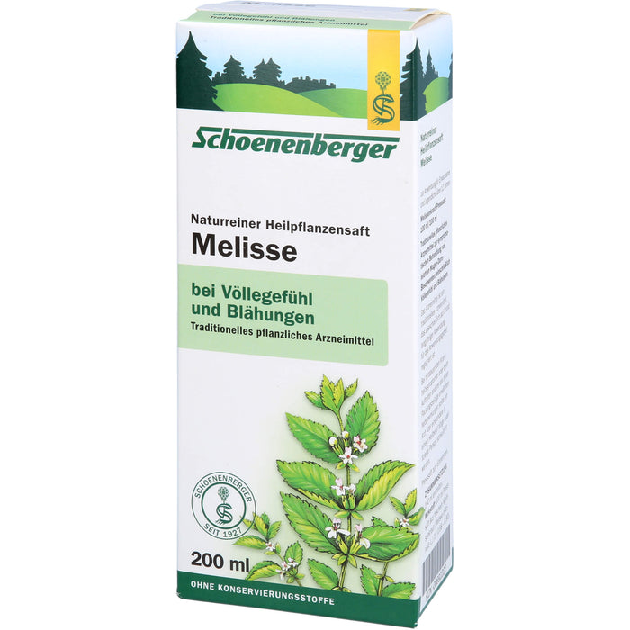 Schoenenberger Naturreiner Heilpflanzensaft Melisse, 200 ml Lösung