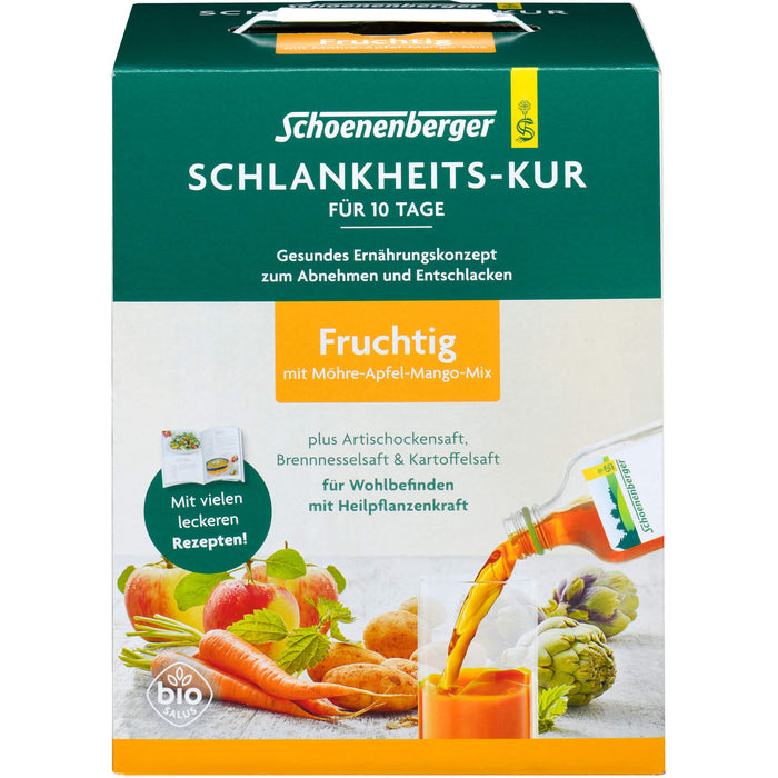 Schoenenberger Schlankheitskur fruchtig  für 10 Tage für Wohlbefinden mit Heilpflanzenkraft, 1 pcs. Pack