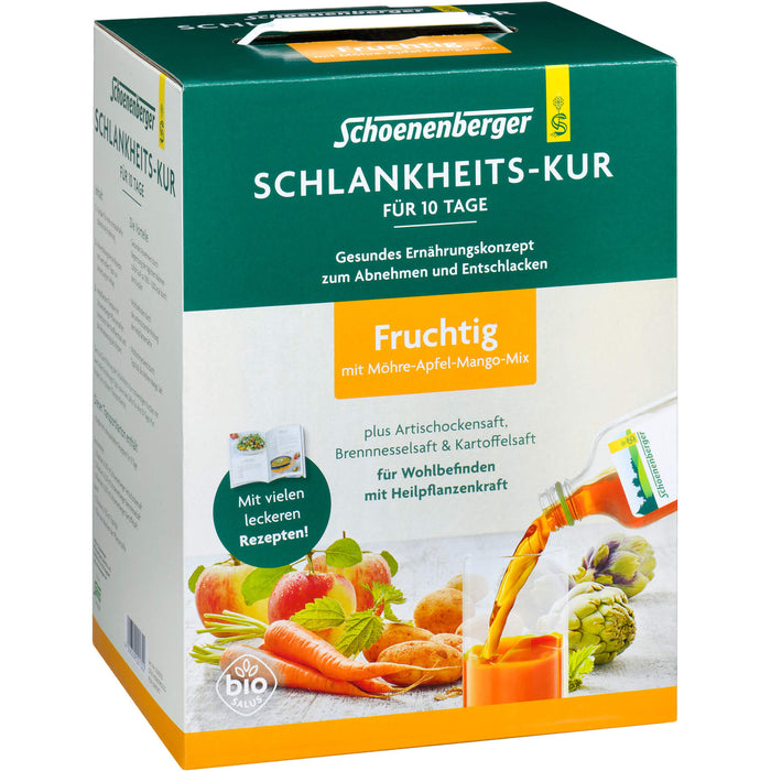 Schoenenberger Schlankheitskur fruchtig  für 10 Tage für Wohlbefinden mit Heilpflanzenkraft, 1 pcs. Pack