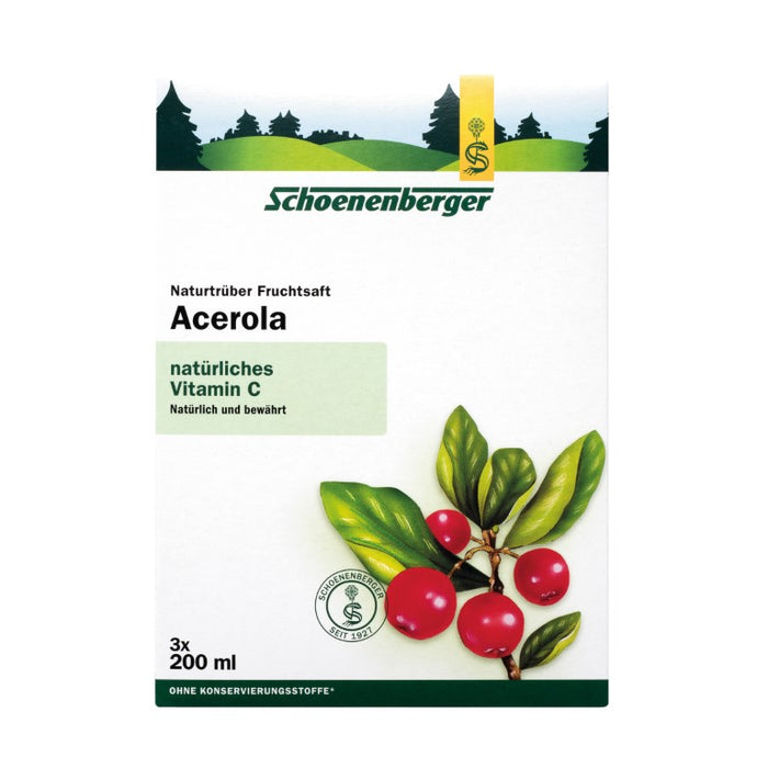 Schoenenberger naturtrüber Fruchtsaft Acerola, 600 ml Solution