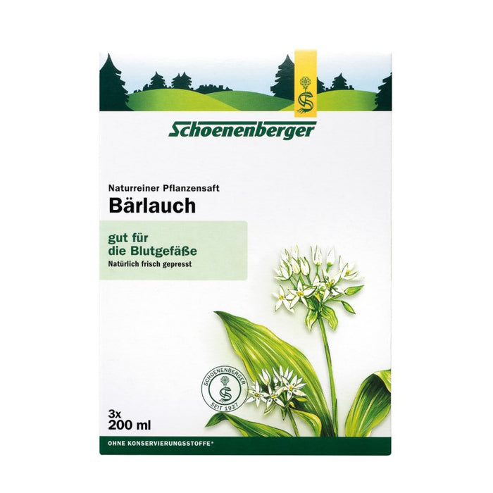 Schoenenberger Naturreiner Pflanzensaft Bärlauch, 600 ml Lösung