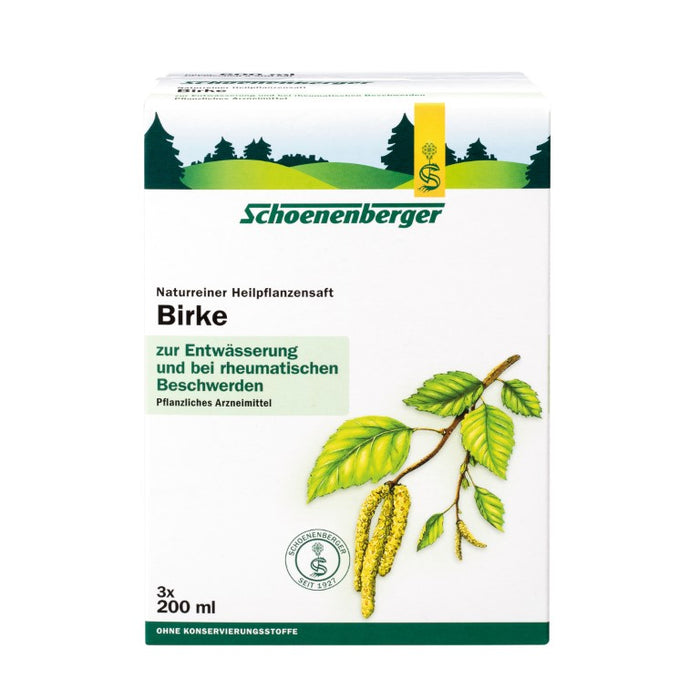 Schoenenberger Birke naturreiner Heilpflanzensaft, 600 ml Lösung