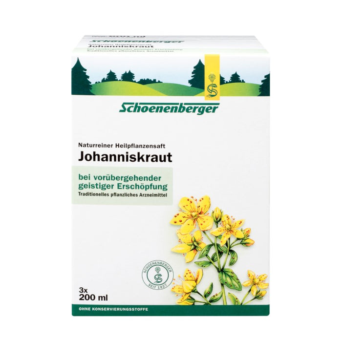 Schoenenberger Johanniskraut naturreiner Heilpflanzensaft, 600 ml Solution