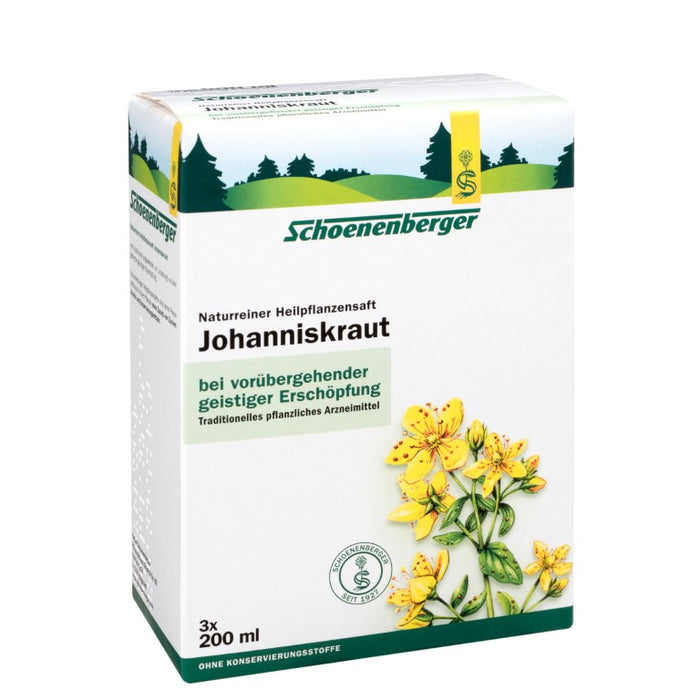 Schoenenberger Johanniskraut naturreiner Heilpflanzensaft, 600 ml Lösung