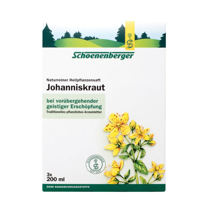 Schoenenberger Johanniskraut naturreiner Heilpflanzensaft, 600 ml Solution