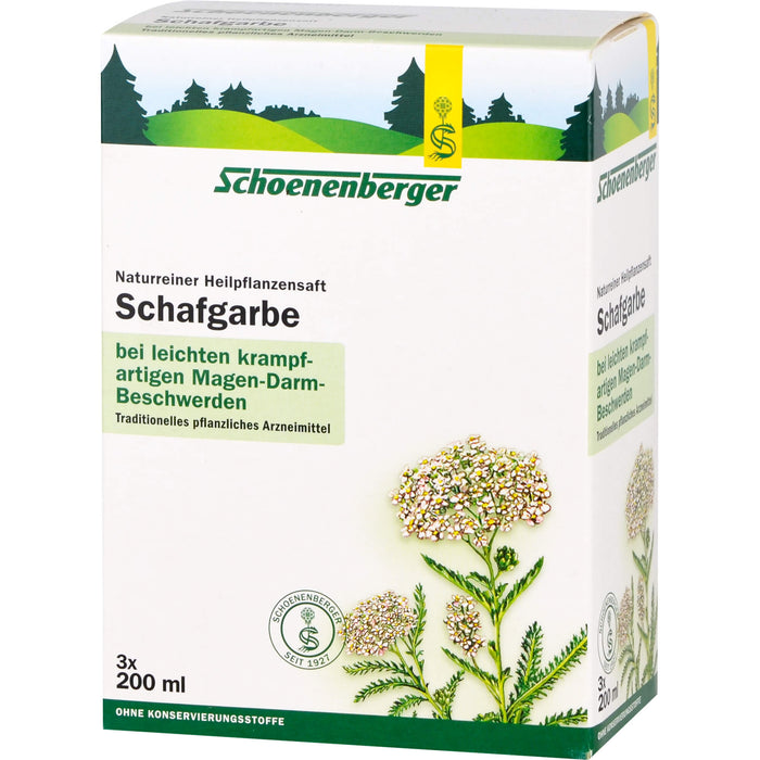 Schoenenberger Schafgarbe naturreiner Heilpflanzensaft, 600 ml Solution