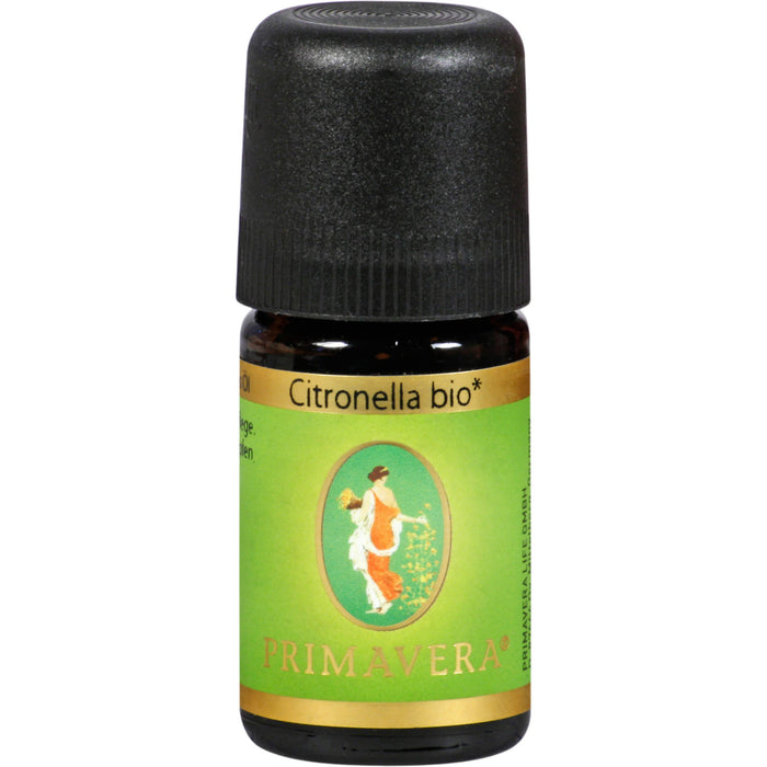 PRIMAVERA Citronella BIO 100% naturreines Ätherisches Öl, 5 ml Huile éthérique