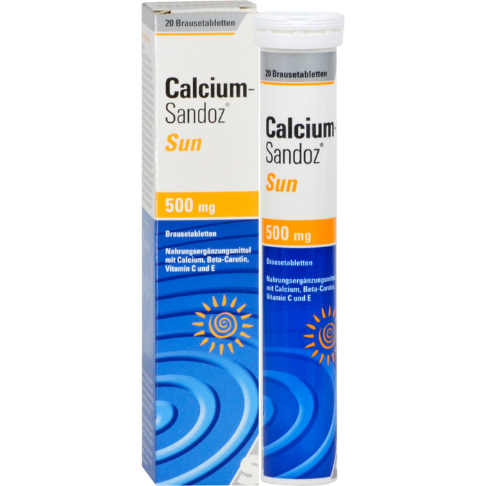 Calcium-Sandoz sun Brausetabletten, 20 St. Tabletten