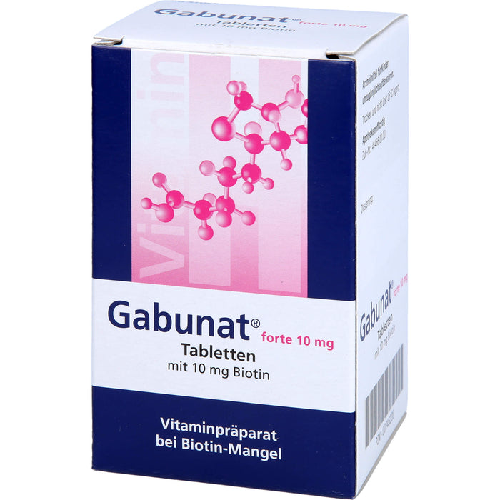 Gabunat forte 10 mg Tabletten mit Biotin bei Biotinmangel, 90 pc Tablettes