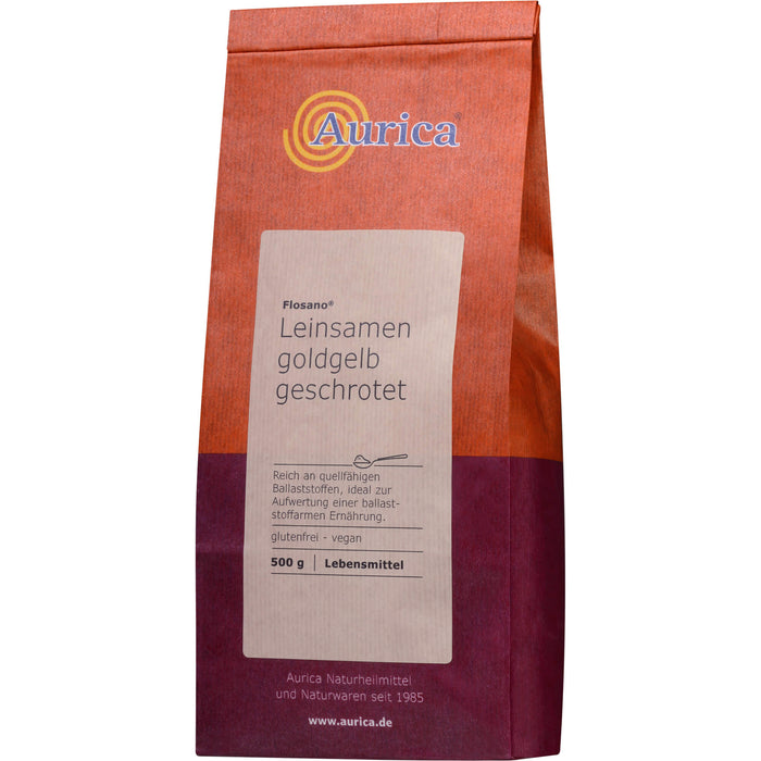 Aurica Flosano Leinsamen geschrotet, 500 g Powder