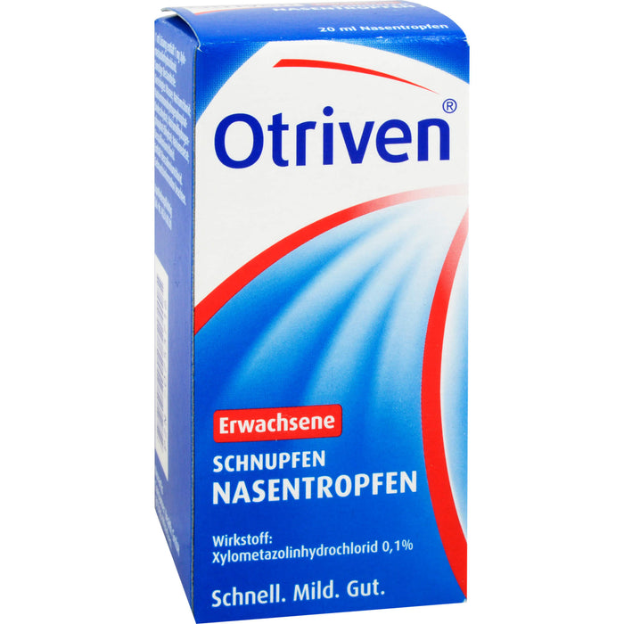 Otriven 0,1 % Nasentropfen für Erwachsene bei Schnupfen, 20 ml Lösung