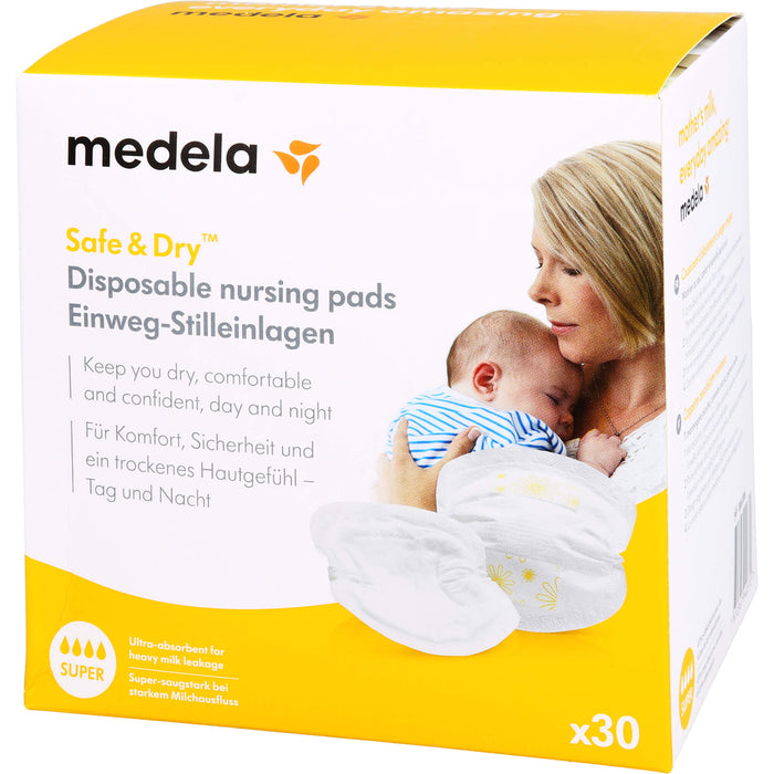 medela Safe & Dry Einweg-Stilleinlagen, 30 pc Dépôts