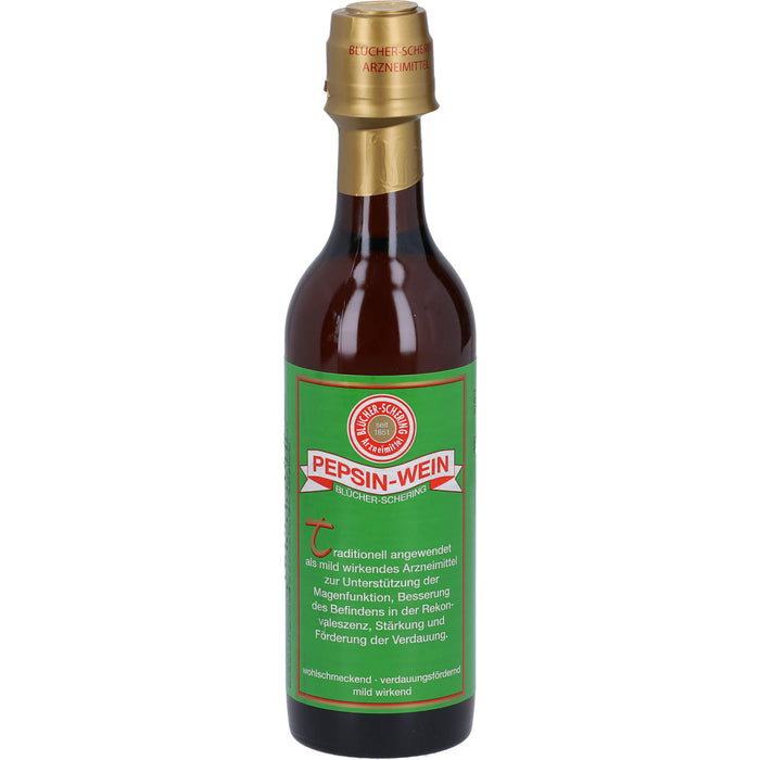 Blücher Schering Pepsin-Wein zur Unterstützung der Magenfunktion, 350 ml Lösung