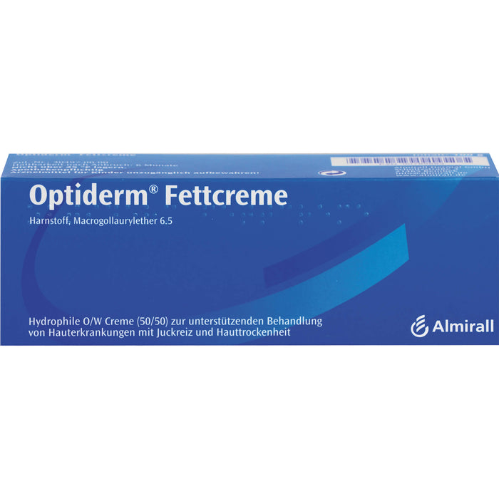 Optiderm Fettcreme für die Juckreizlinderung bei besonders trockener Haut, 100 g Creme