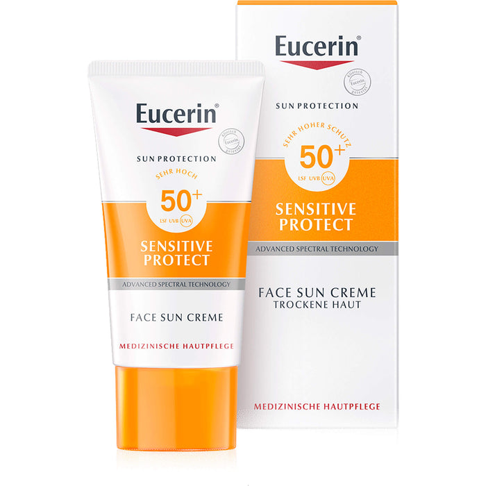 Eucerin Sensitive Protect Face Sun Creme LSF 50+, 50 ml Crème