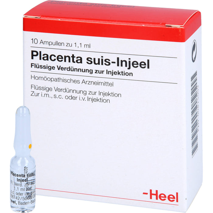 Placenta suis-Injeel flüssige Verdünnung, 10 pcs. Ampoules