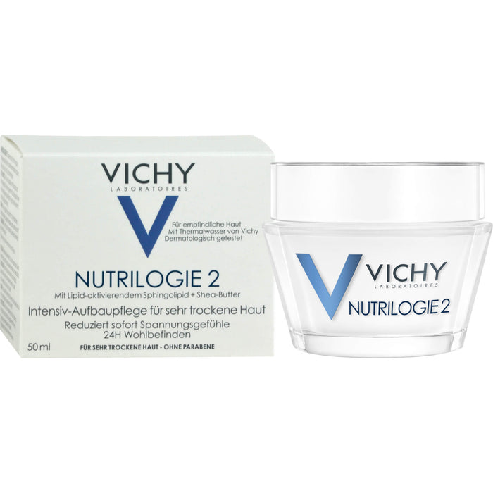 VICHY Nutrilogie 2 Intensiv-Aufbaupflege für sehr trockene Haut, 50 ml Crème