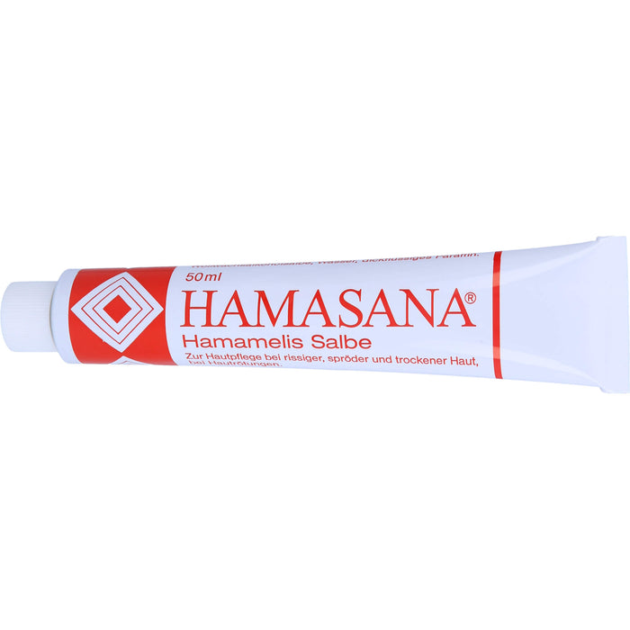 HAMASANA Hamamelis Salbe zur Hautpflege bei rissiger, spröder und trockener Haut, 50 g Salbe