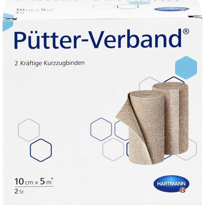 Pütter-Verband 10 cm x 5 m Kurzzugbinden, 2 pcs. Bandage